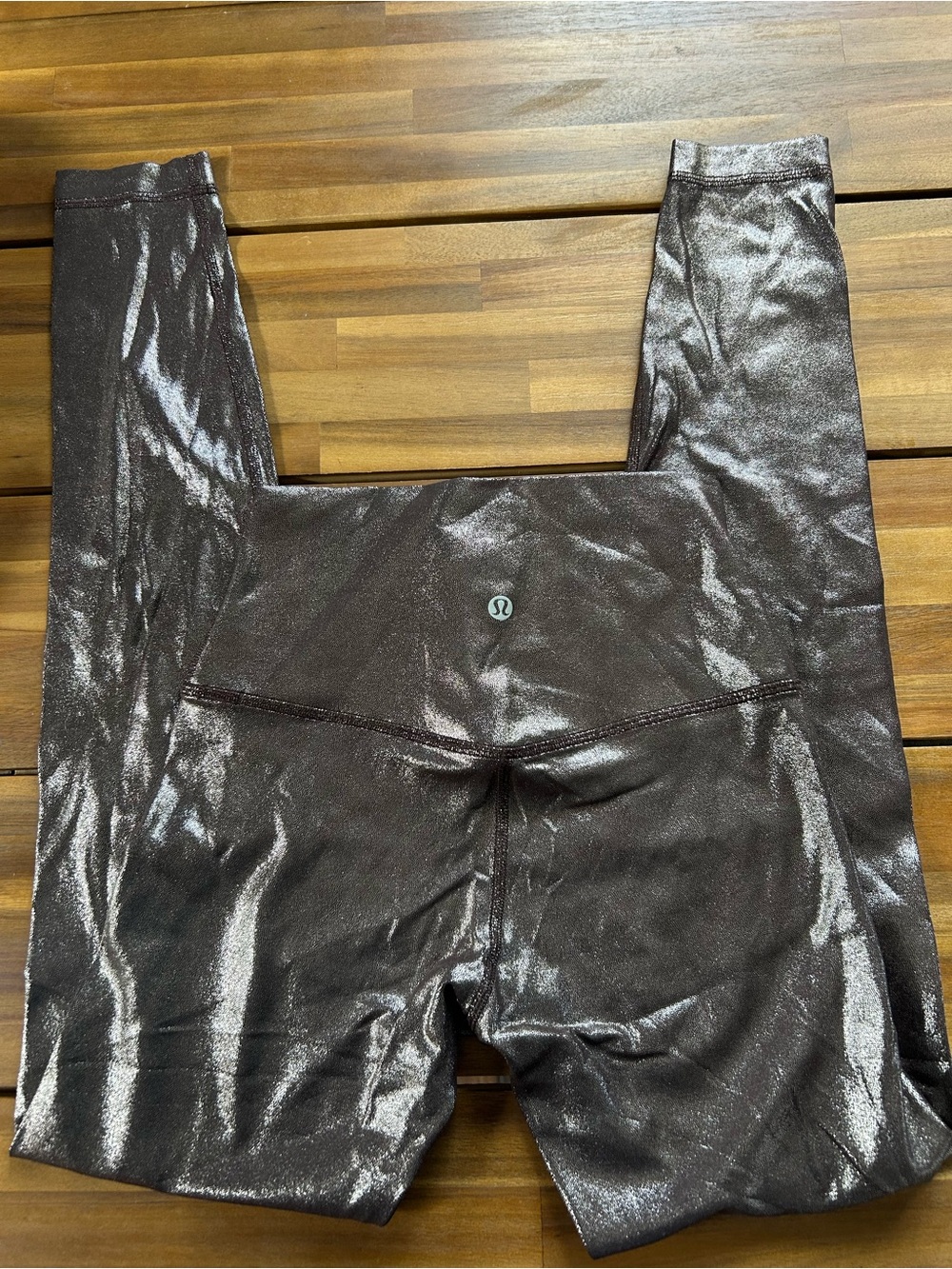 lululemon athletica Metallic Brown Shimmer High-Rise Leggings